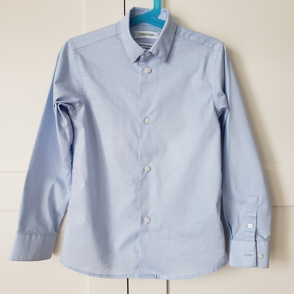 Calvin Klein Boys Slim Fit Dress Shirt
